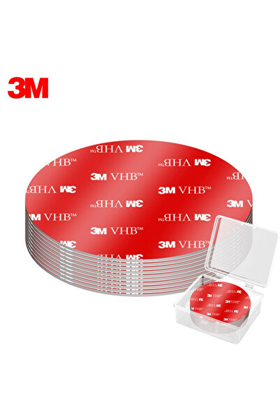 Choice 3M 30mm-1.18in Round-12 PCS-box 3M Double-sided Adhesive Tape Strong T...