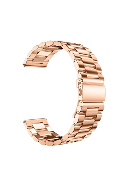 Choice Amazfit Bip 3 Pro Rose gold 02 Stainless Steel band For Samsung Galaxy...