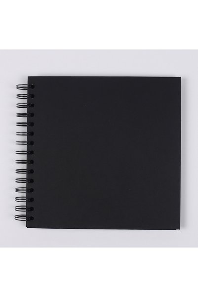 Choice Black 8 Inch DIY Scrapbook Photo Album 40 Pages Hardcover Kraft Pape P...
