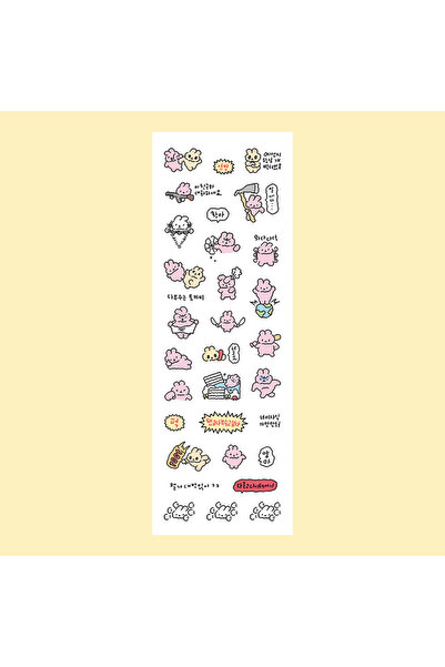 Choice8 08 Cartoon Stickers Korean Cute Graffiti Style Rabbit Stickers Kawaii...