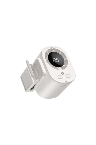 Choice مروحة تبريد محمولة قابلة لإعادة الشحن عبر USB مع شاشة LED وقابلة للدور...
