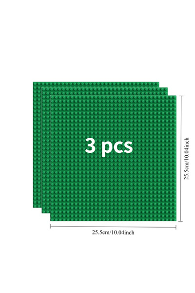 Choice1 Green 3PCS opp bag 32 * 32 Point Classic Green Building Block Bottom ...