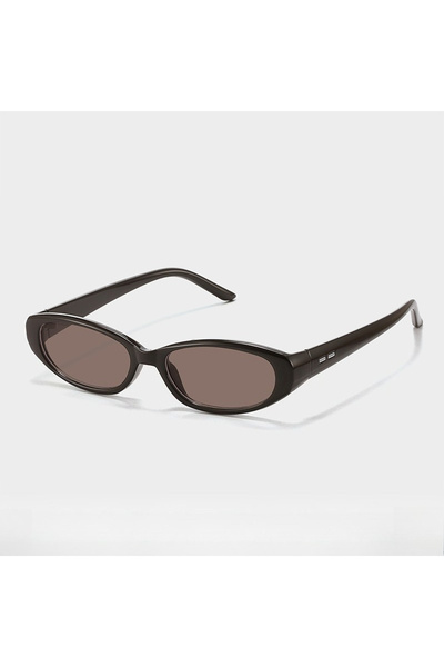 Choice Brown purple red Retro Oval Sunglasses for Women Men Y2k Narrow Cat Ey...