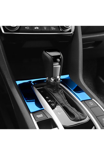Choice1 blue Car Gear Panel Decorative Cover Gearshift Panel Sequins Frame Tr...