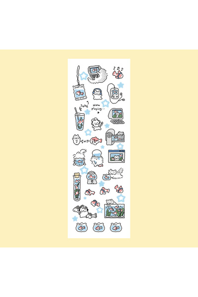 Choice5 04 Cartoon Stickers Korean Cute Graffiti Style Rabbit Stickers Kawaii...