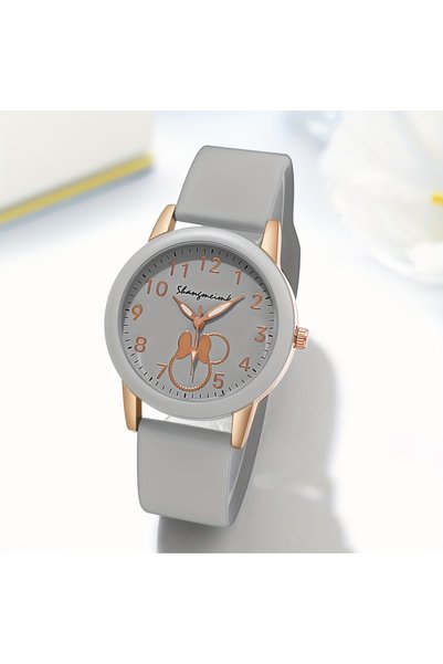 Choice4 Grey Casual Round Pointer Women Quartz Watch Cute Candy Color Analog ...