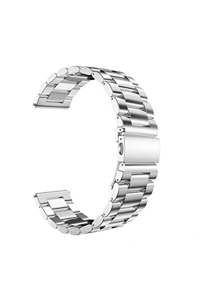 Choice Amazfit Bip 3 Pro Silver 01 Stainless Steel band For Samsung Galaxy wa...