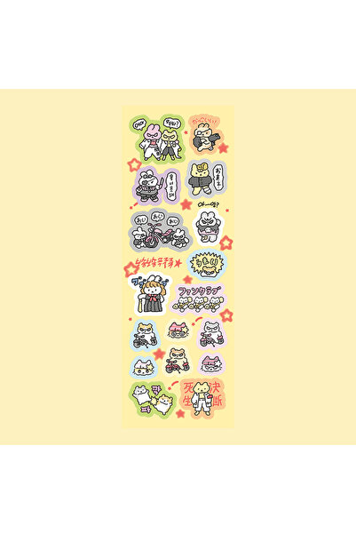 choice2 01 Cartoon Stickers Korean Cute Graffiti Style Rabbit Stickers Kawaii...