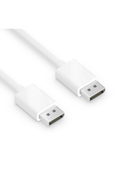 Choice 1.5m white without latch DisplayPort Cable 4K 60Hz Display Port Monito...
