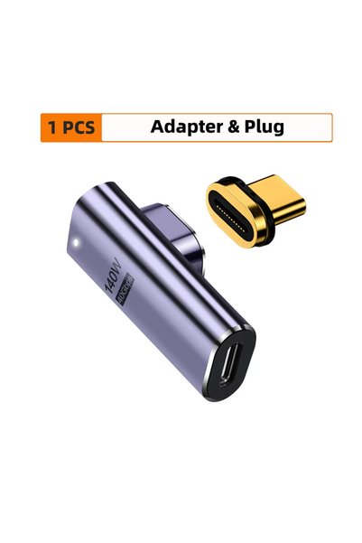 Choice7 محول مغناطيسي USB4.0 بقوة 140 واط وسرعة نقل 40 جيجابت في الثانية من ن...