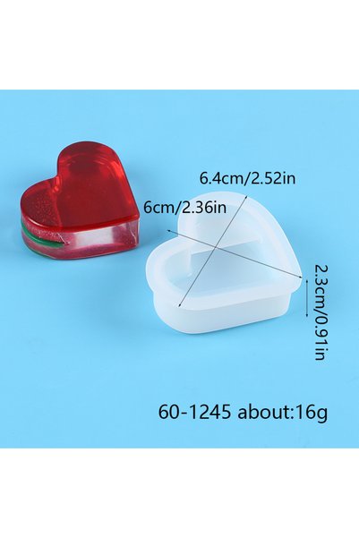 Choice Heart 60-1245 Business Card Holder Silicone Mold Heart Cloud Flower Sh...