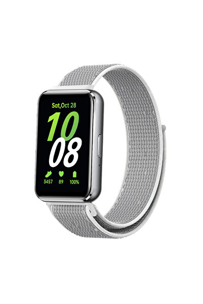 Choice4 Samsung Fit3 Gray Nylon Loop Strap for Samsung Galaxy Fit 3 Smart Bra...