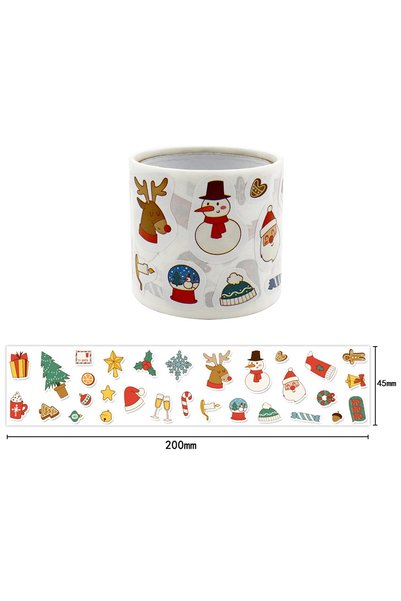 Choice Style 1 300pcs/roll Cartoon Christmas Theme Gift Tag Sticker Holiday B...