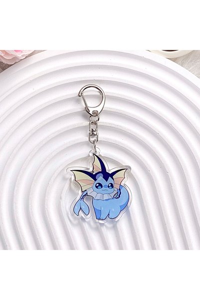 Choice6 5 cm 6 1/9PCS Pokémon Characters Eevee Acrylic Keychain Cartoon Bag C...