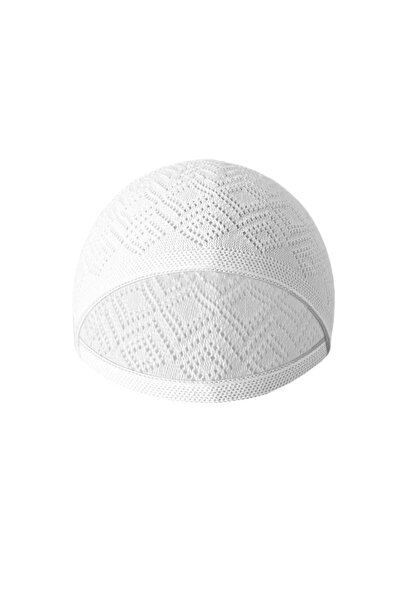 Choice White 1pc Men's Lightweight Breathable Mesh Arab Prayer Hat Summer Mub...