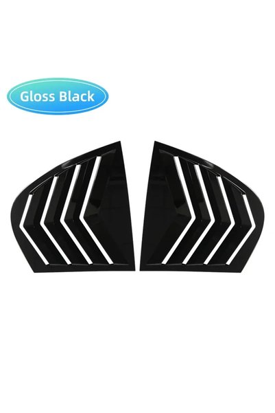 Choice Gloss Black For BMW Car Styling Rear Window Louvers 5 Series E60 2004-...