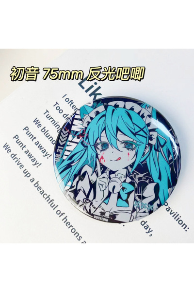 Choice Bandai Hatsune Miku Hatsune Miku New Badge Anime Peripheral Cute Carto...