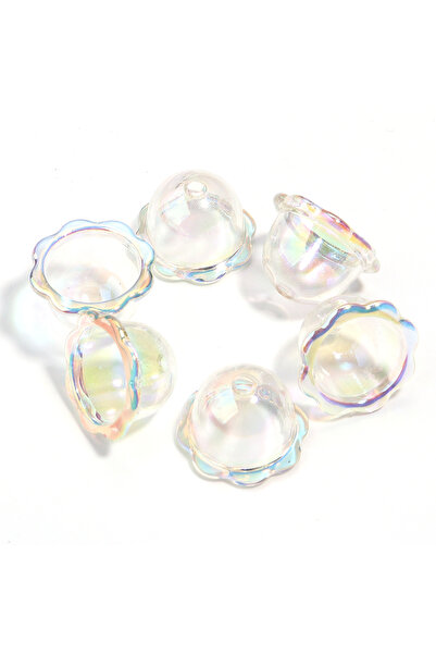 Choice5 white 6pcs/lot Transparent Wind Bell Acrylic Beads Colorful Jellyfish...