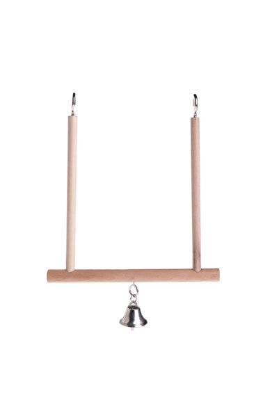 Choice WHITE Birds Perch Parrot Play Toys Stand Holder natural Wooden Swing B...
