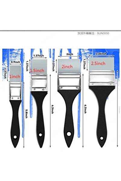 Choice 2 inch 1pc Silicone Color Shaper Brush, Solid Flat Flexible Acrylic an...