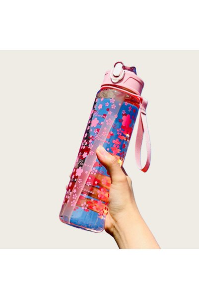 Choice Pink A 800ml/27oz Large Capacity Sports Water Bottle Leak Proof Plasti...