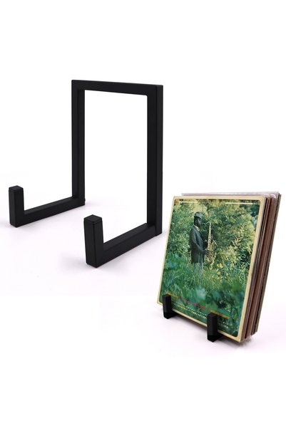 Choice Metal Vinyl Record Storage Tabletop Retro Minimal Record Holder For LP...