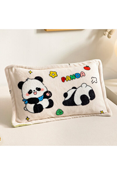 Choice 40cmX60cm-1pc Panda Kids Thick Warm Winter Pillowcase ,Velvet Flannel ...