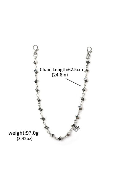 Choice YL0011 Fashion Punk Dice Waist Chain Bet Prize Keychain HIP-POP Beaded...