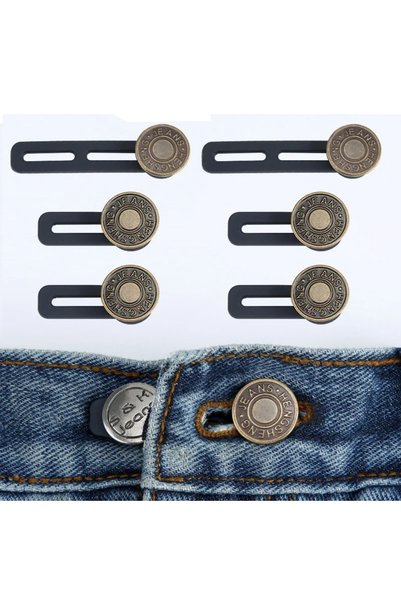 Choice Combination 1 6 pcs Jeans and Pants Button Extenders: Universal Wait E...