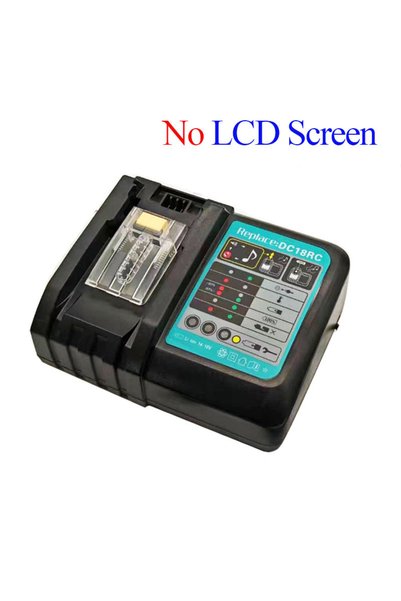 Choice شاحن بطاريات ليثيوم أيون DC18RC من الاتحاد الأوروبي بدون شاشة LCD لأجه...