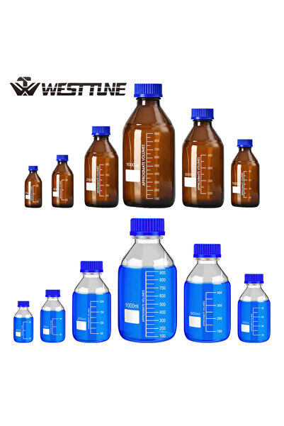Choice11 25ml Westtune GL45 Brown&Transparent Glass Reagent Bottle 25ml-1000m...