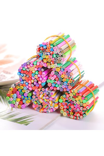 Choice 50PCSRandomMixed 50Pcs Random Mixed Polymer Clay 3D Nail Art Canes Sti...