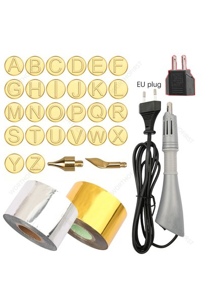 Choice4 قلم ختم رقائق معدنية ساخن من AZ GoldenSilvery، طقم أدوات كهربائي لتطب...