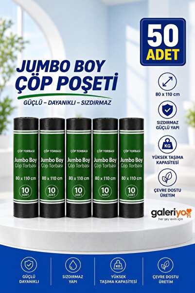 Galeriyo Σακούλα σκουπιδιών Jumbo Boy-Σακούλα σκουπιδιών 5 τεμάχια 80x110 300...
