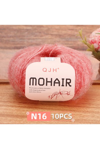 Choice N16 - 10 قطع من خيوط الموهير الناعمة الممتازة للكروشيه والحياكة اليدوي...