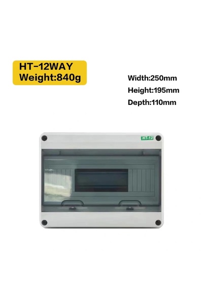 Choice HT12 HT-5/8/12/15/18/24 Plastic Distribution Box Waterproof MCB Box Pa...