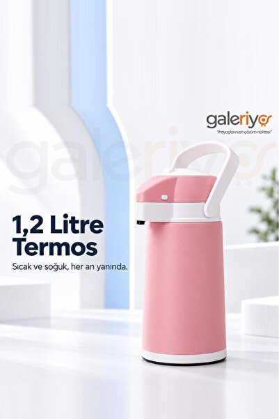 Galeriyo 1.2 Litre Su Termosu Çay Termosu Piknik Termosu
