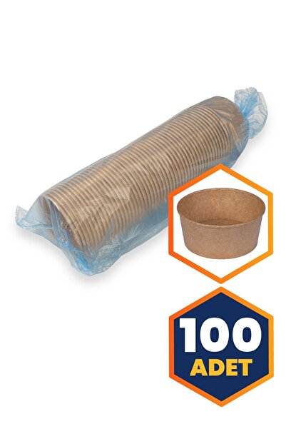 OREGO Karton Gıda Kasesi Kraft 750 ml - 100 adet