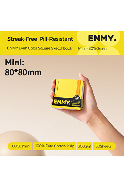 choice2 80x80mm 30pcs ENMY Cotton Fiber Watercolor Paper 300g/㎡ Acrylic Marke...