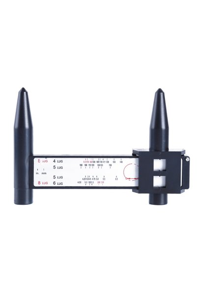 Choice Black Wheel Rim Bolt Pattern Sliding PCD Measuring Tool Gauge Ruler 8 ...