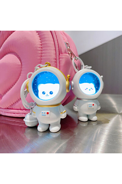 choice2 Style B-3 ZAKOL Cute Glowing Night Light Astronaut Cat Schoolbag Keyc...