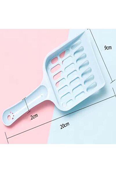 Choice1 blue New pet cat litter shovel Candy-colored high-value horizontal ha...