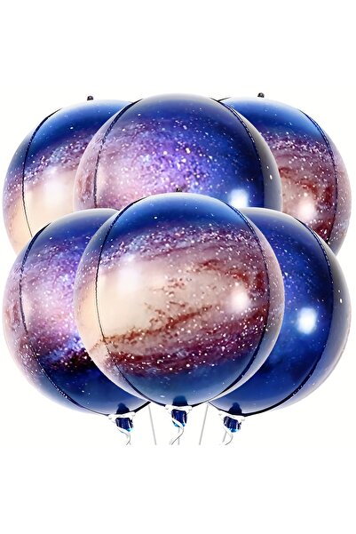 Choice Other 6 Pcs 6-Pack of 22-Inch 4D Planet Balloons, 4D Aluminum Foil Bal...
