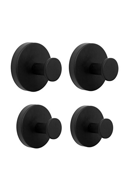 Choice black 4ps Suction cup hook, Stainless Steel No-Drill Racks for Organiz...