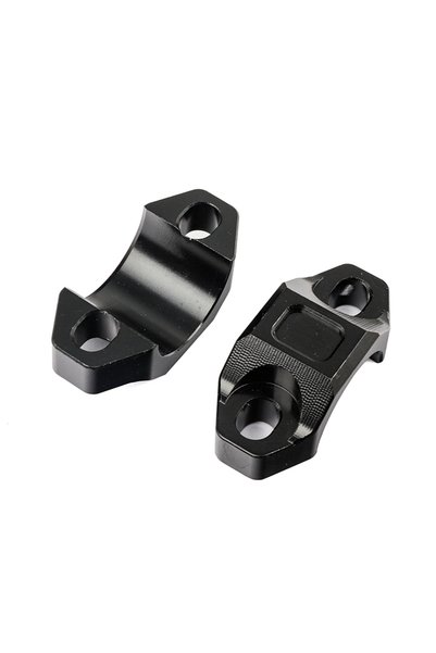 Choice3 2pcs black 22MM Motorcycle Clutch Lever Brake Pump CNC Fixed Base Bot...