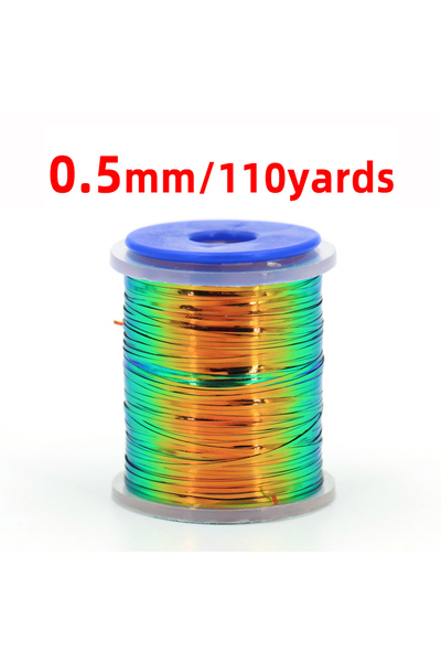 Choice 1 PC 0.5mm 0.5mm 1mm 2mm Peacock Green/Orange Metallic Mylar Two Tones...