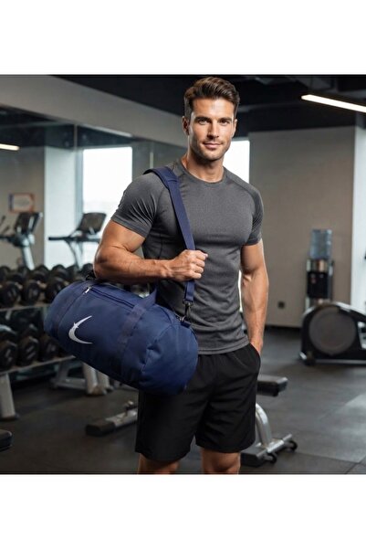Lacivert Renkli Spor Çantası Seyahat Çantası Ve Fitness Çantası