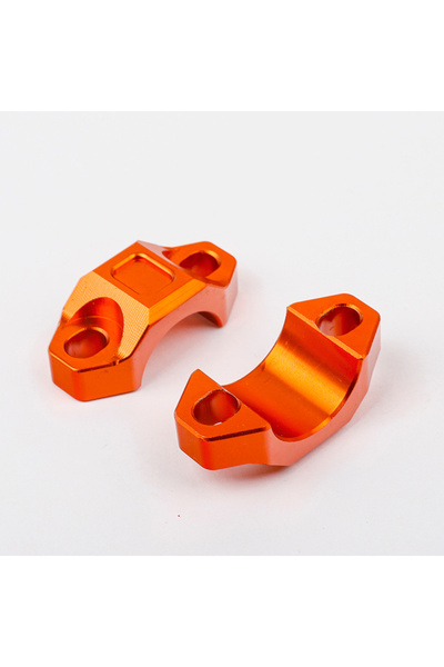 Choice7 2pcs orange 22MM Motorcycle Clutch Lever Brake Pump CNC Fixed Base Bo...