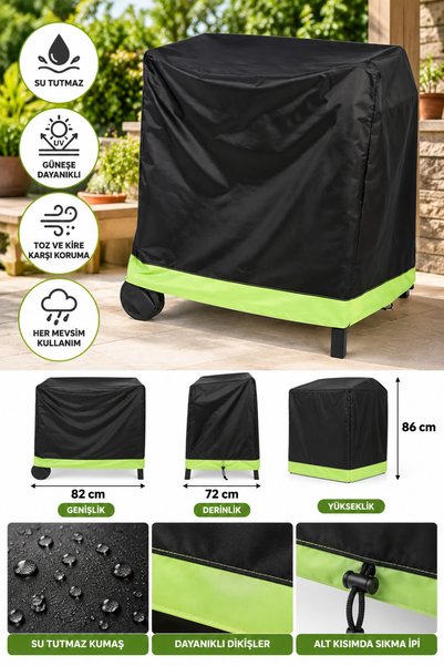 Binbirreyon Mangal Kılıfı Su Geçirmez Bağcıklı Mangal Kılıfı 82 cm x 72 cm x ...