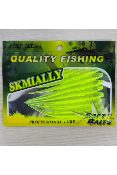 Choice YELLOW 10pcs Bionic Small Fish Silicone Soft Fishing Lure 11cm 3g Arti...